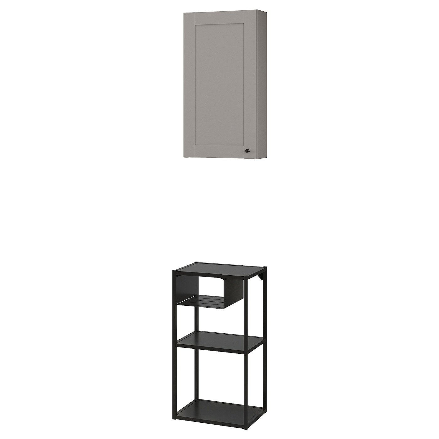 Комбинация для хранения - IKEA ENHET, 40х30х150 см, антрацит/серый, ЭНХЕТ ИКЕА