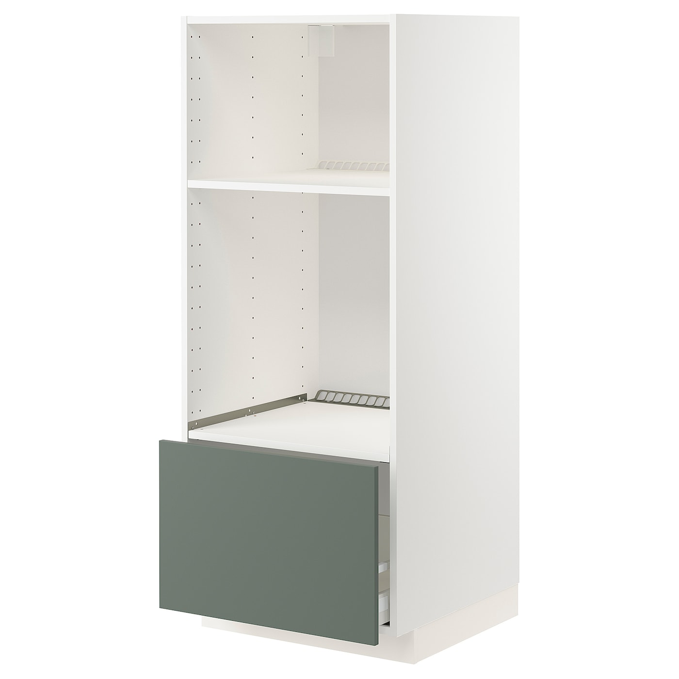 Напольный шкаф  - IKEA METOD MAXIMERA, 148x61,6x60см, белый/серый, МЕТОД МАКСИМЕРА ИКЕА