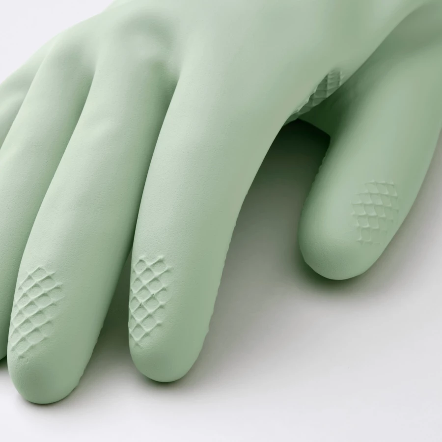 Чистящие перчатки - RINNIG IKEA/ РИННИГ ИКЕА,  зеленый S размер (изображение №7)