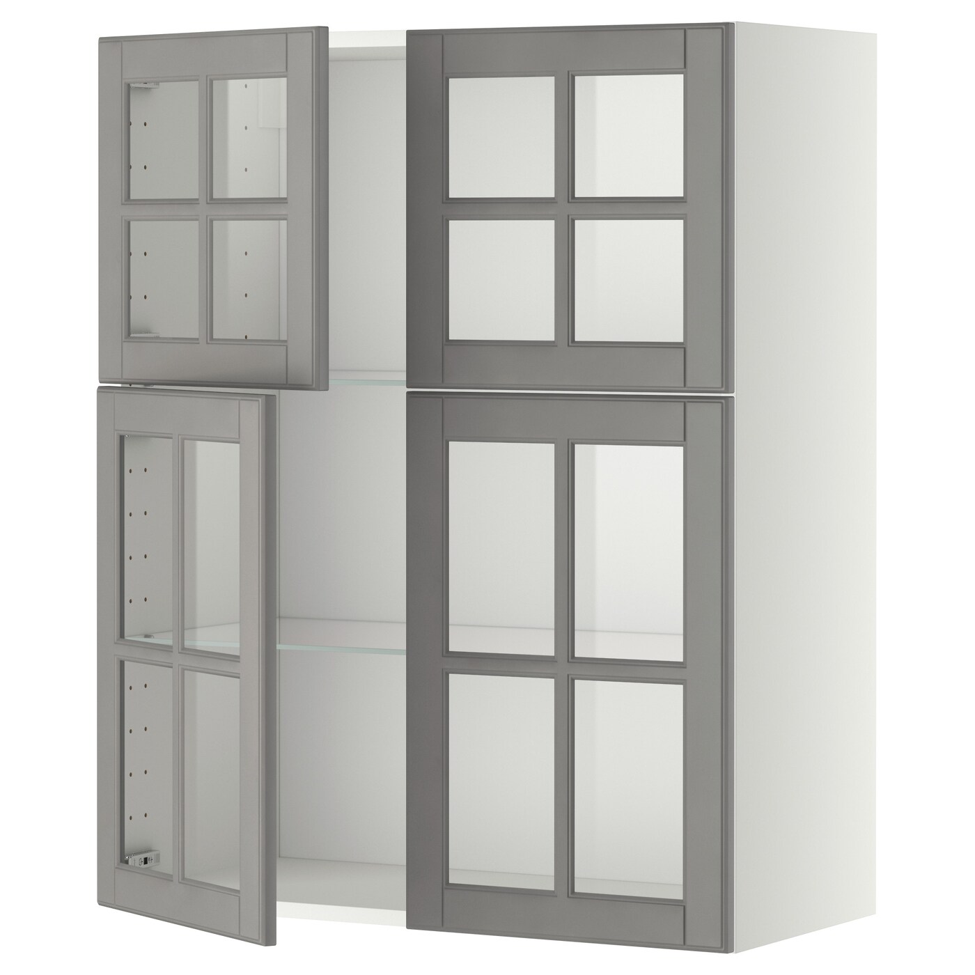 Шкаф -  METOD  IKEA/  МЕТОД ИКЕА, 100х80 см, серый/белый