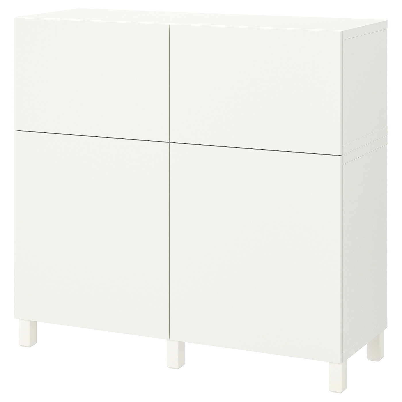 Комбинация для хранения - IKEA BESTÅ/BESTA/БЕСТА/БЕСТО ИКЕА, 120x42x112 см, белый,