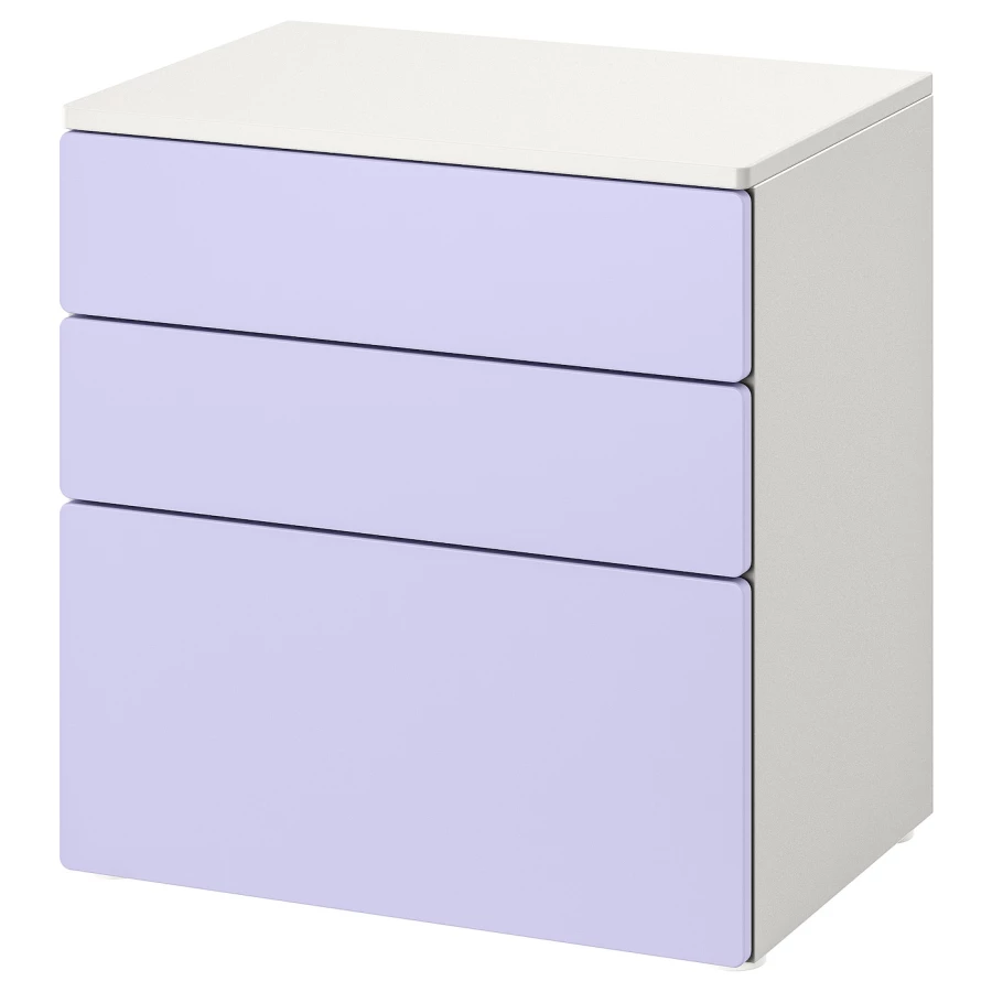 Комод - SMÅSTAD / PLATSA/SMОSTAD  IKEA/ СМОСТАД/ПЛАТСА ИКЕА,  63х60 см, белый/фиолетовый (изображение №1)