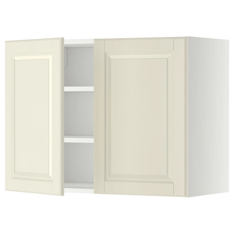 Навесной шкаф с полкой - METOD IKEA/ МЕТОД ИКЕА, 60х80 см,  белый/кремовый (изображение №1)