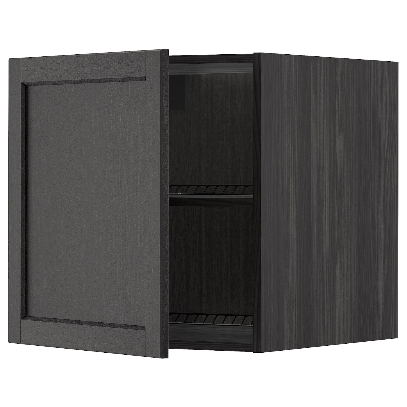Шкаф для холодильника/морозильной камеры - METOD  IKEA/  МЕТОД ИКЕА, 60х60 см, черный
