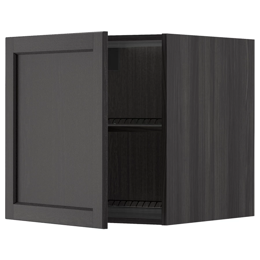 Шкаф для холодильника/морозильной камеры - METOD  IKEA/  МЕТОД ИКЕА, 60х60 см, черный (изображение №1)
