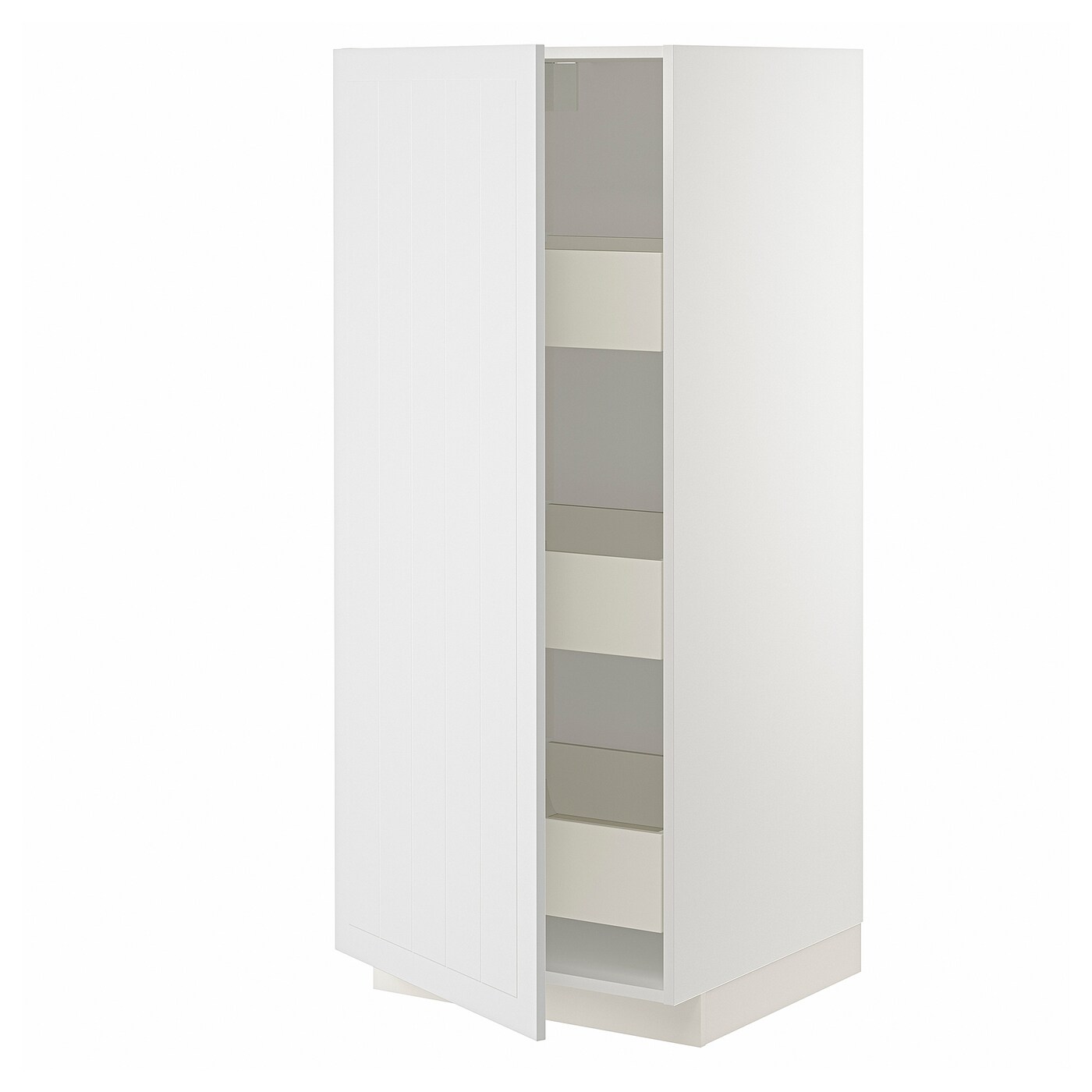 Высокий шкаф - IKEA METOD/MAXIMERA/МЕТОД/МАКСИМЕРА ИКЕА, 140х60х60 см, белый