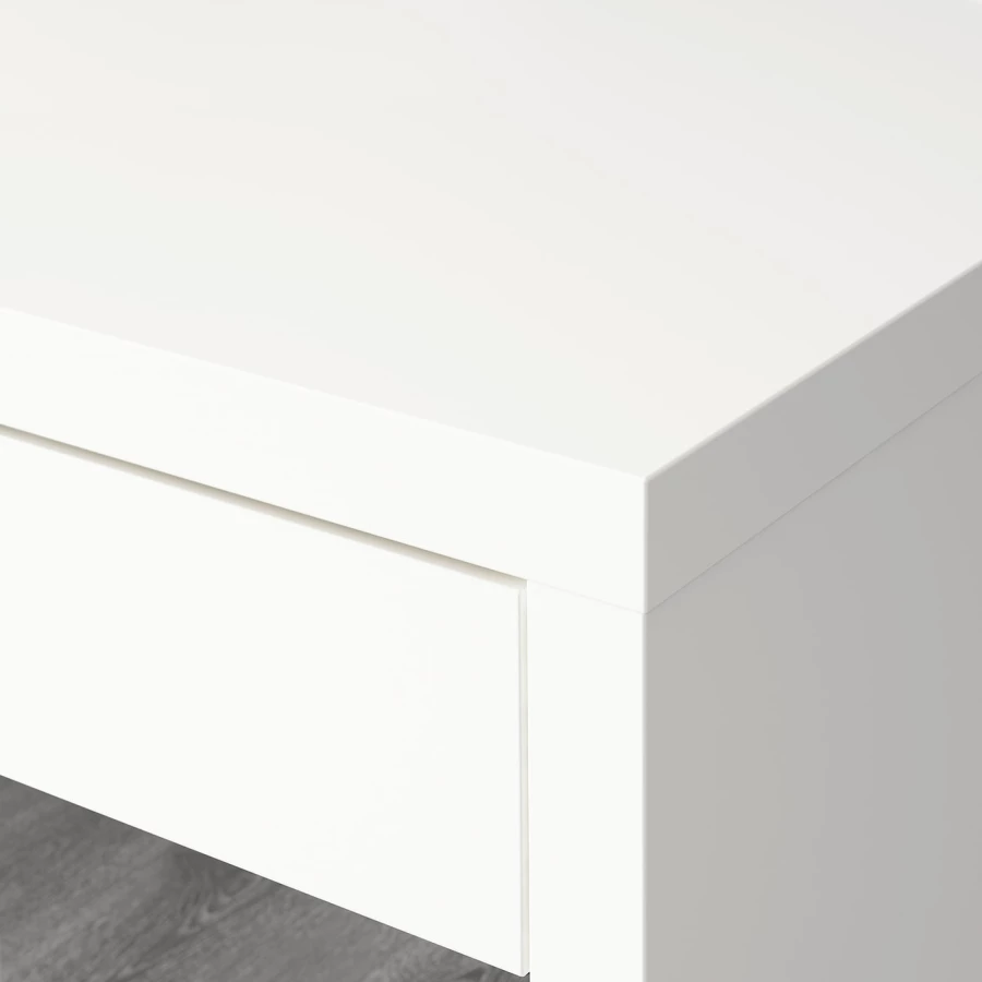 Письменный стол с ящиком - IKEA MICKE, 73x50 см, белый, МИККЕ ИКЕА (изображение №4)