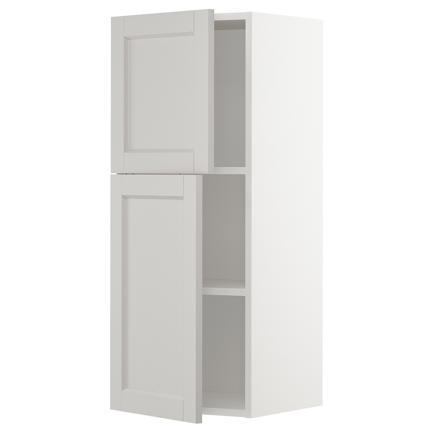 Навесной шкаф с полкой - METOD IKEA/ МЕТОД ИКЕА, 100х40 см, белый/светло-серый