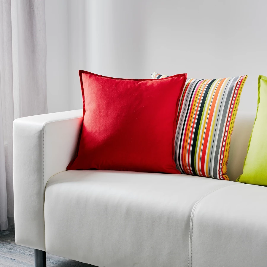 Чехол на подушку - GURLI IKEA/ ГУРЛИ ИКЕА, 50х50 см,  красный (изображение №3)