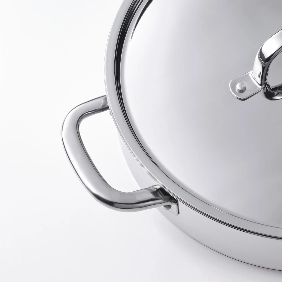 Сотейник/сковорода - ИКЕА 365+, 28 см, серый, 365+ ИКЕА (изображение №2)
