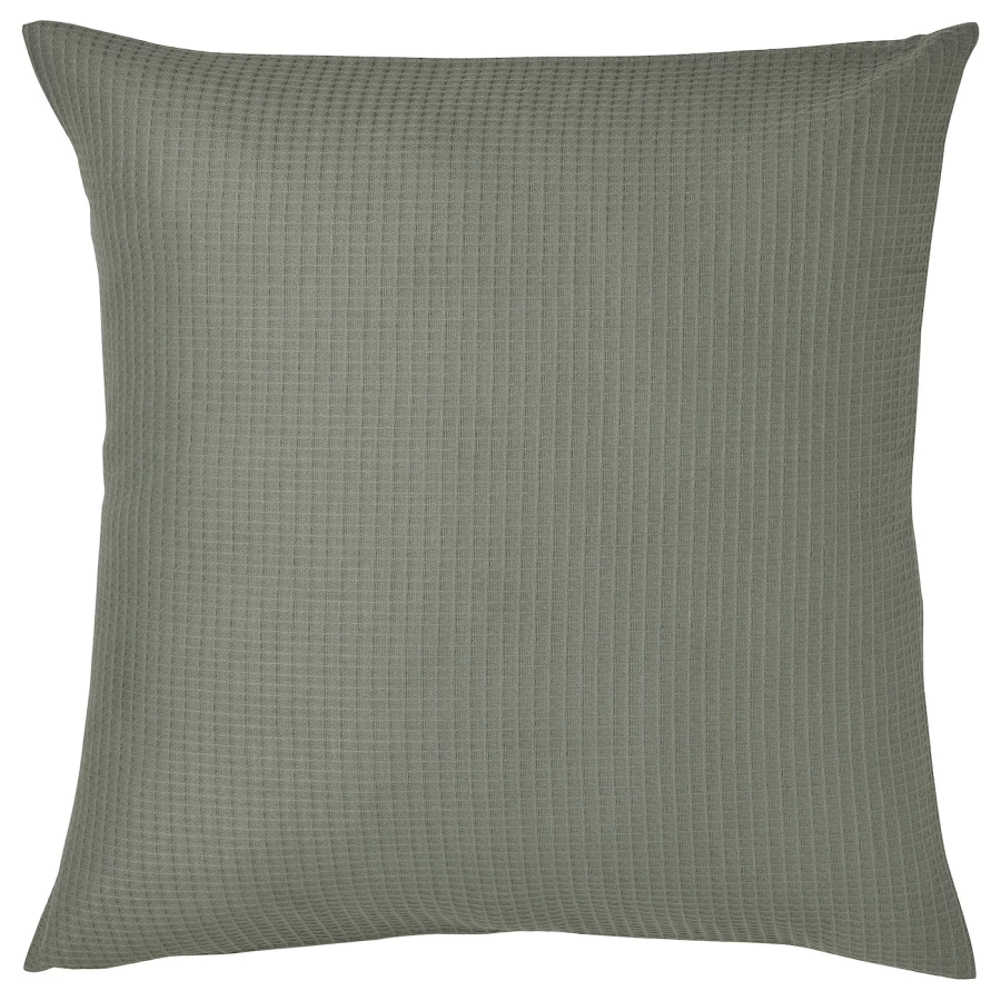 Чехол на подушку - EBBATILDA IKEA/ЭББАТИЛЬДА ИКЕА, 50x50 см,  темно-зеленый (изображение №1)