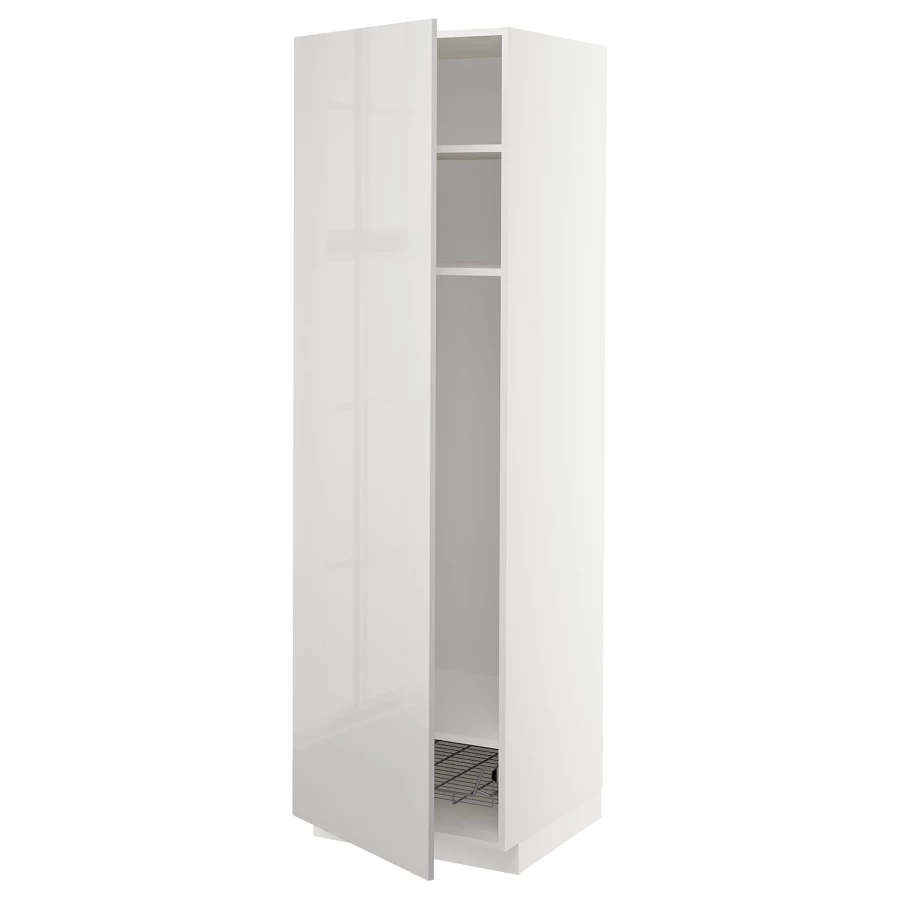 Шкаф для встроенной техники - IKEA METOD, 208x62x60см, белый, МЕТОД  ИКЕА (изображение №1)