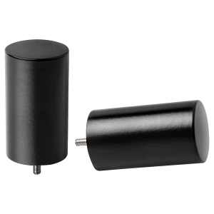 Наконечники для гардины - IKEA UDDNATE, 35 мм, черный, УДДНАТЕ ИКЕА