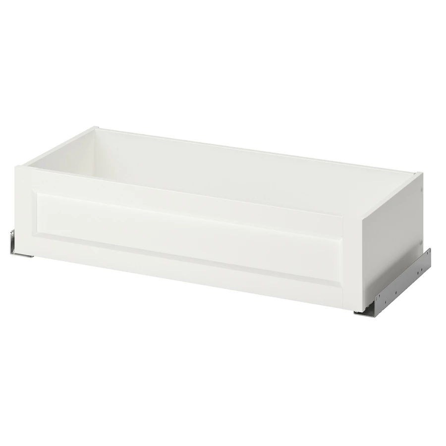 Ящик с фронтальной панелью - IKEA KOMPLEMENT, 75x35 см, белый КОМПЛИМЕНТ ИКЕА (изображение №1)