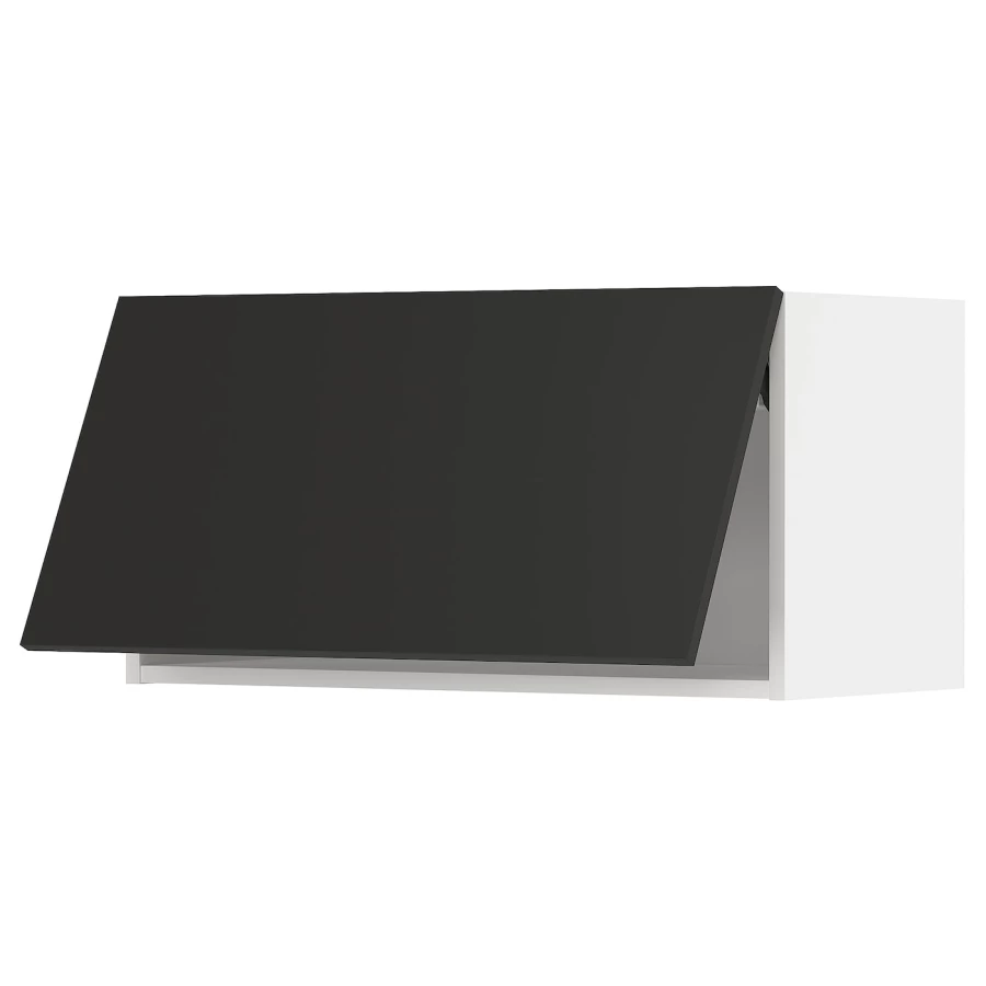 Навесной шкаф - METOD IKEA/ МЕТОД ИКЕА, 40х80 см, черный/белый (изображение №1)