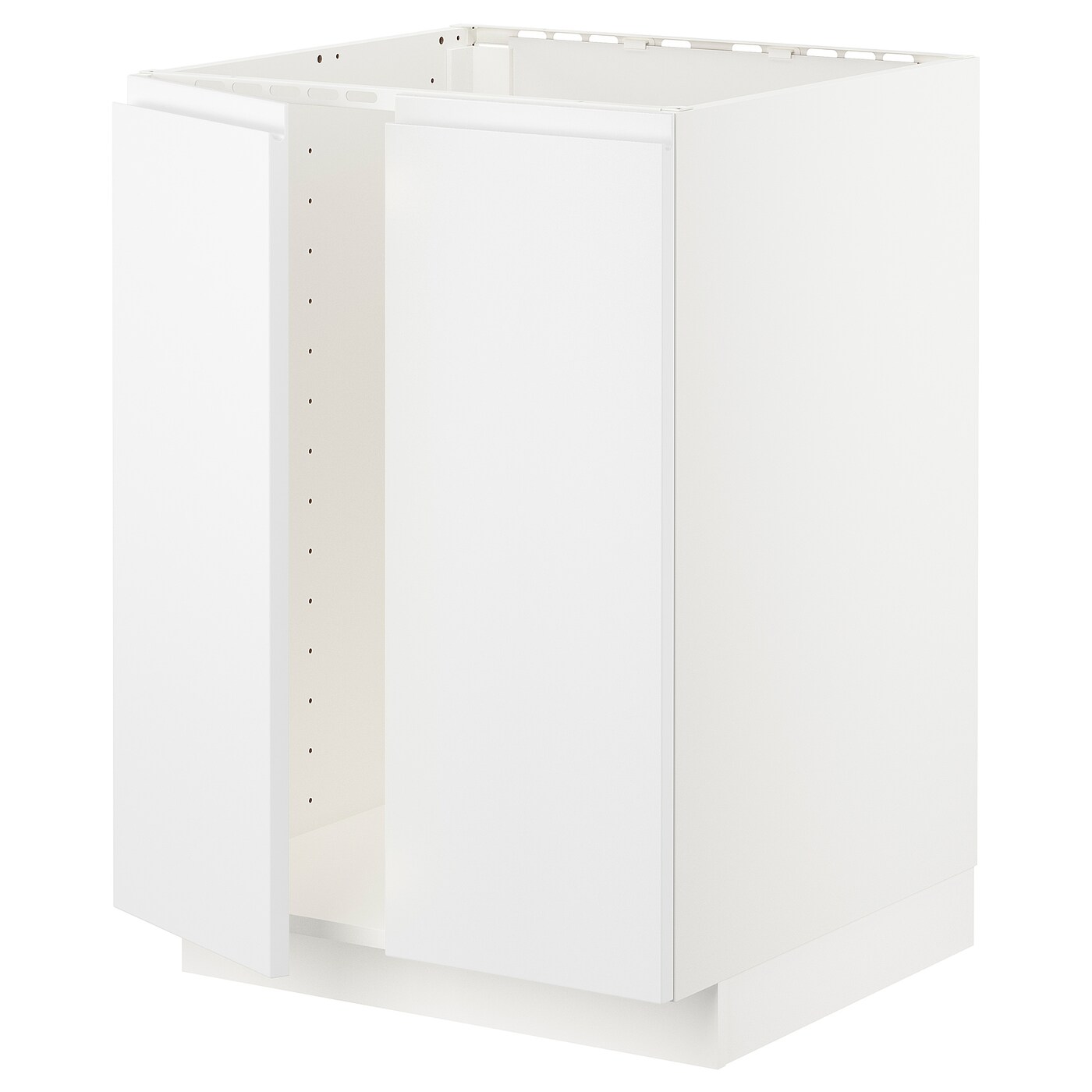 Шкаф под раковину/2 дверцы - METOD IKEA/ МЕТОД ИКЕА, 88х60  см,  белый