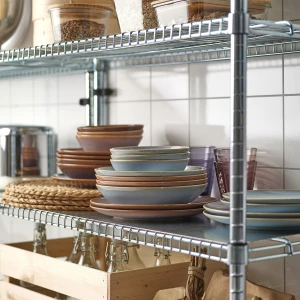 Второе фото. FÄRGKLAR Глубокая сиреневая тарелка. ИКЕА