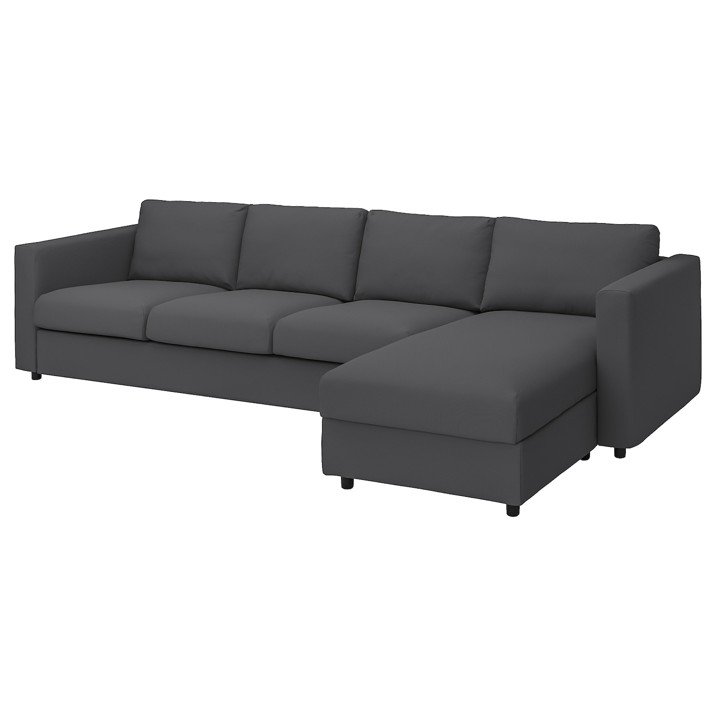 Чехол на 4-местный диван - IKEA VIMLE/ВИМЛЕ ИКЕА, серый