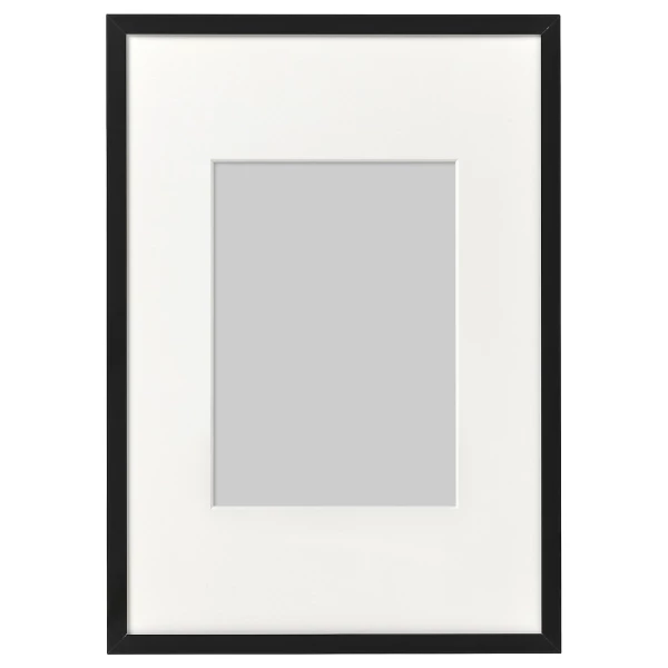 Рамка - IKEA LOMVIKEN, 21х30 см, черный, ЛОМВИКЕН ИКЕА