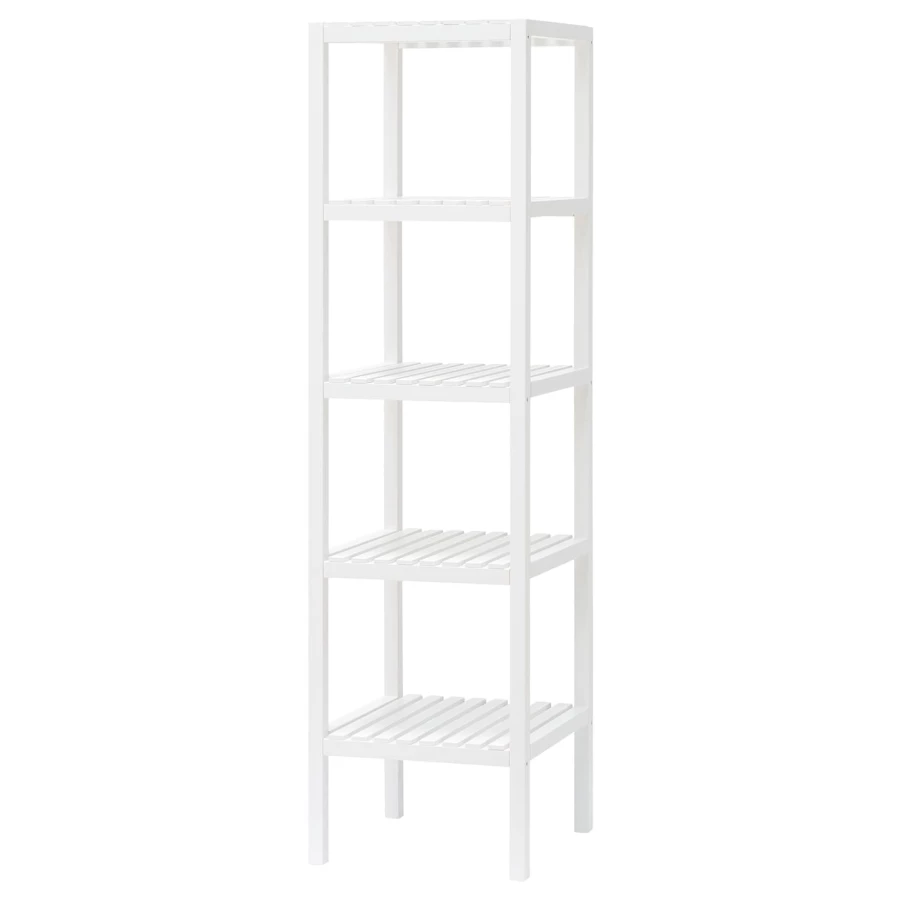 Стеллаж - IKEA MUSKAN, 37х37х140 см, белый, МУСКАН ИКЕА (изображение №1)