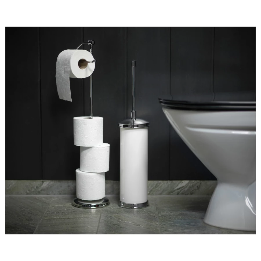 Держатель рулона туалетной бумаги - BALUNGEN IKEA/ БАЛУНГЕН ИКЕА, 145 см, белый (изображение №2)