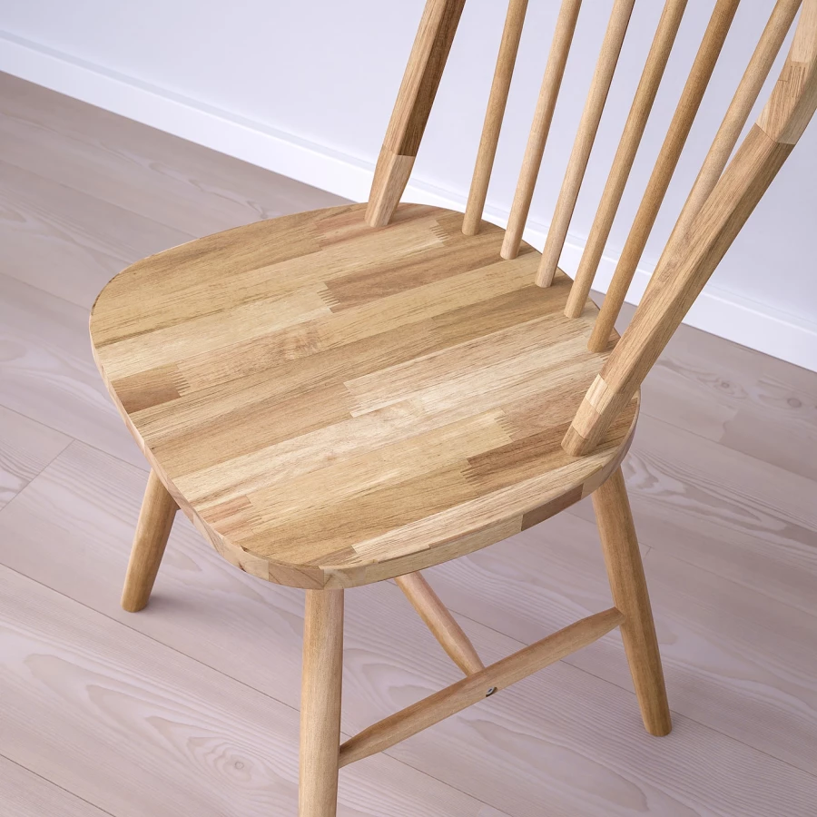 Стол и 4 стула - DANDERYD / SKOGSTA IKEA/ ДАНДЭРЮД / СКОГСТА ИКЕА, 130х75/94х43 см,  белый/коричневый (изображение №5)