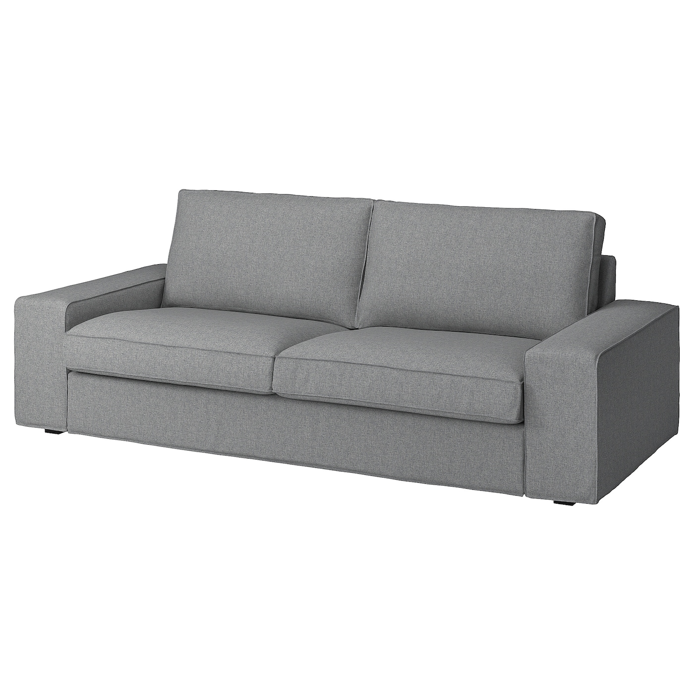 Чехол на 3-местный диван - KIVIK IKEA/ КИВИК ИКЕА, 180х45 см,  серый