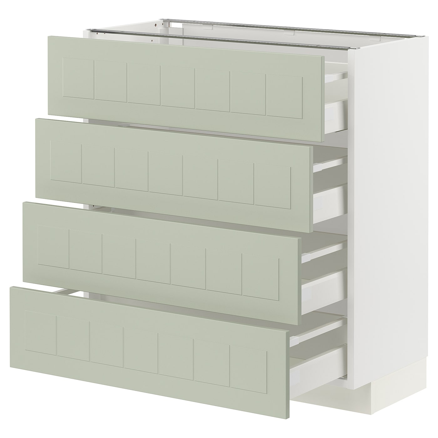 Напольный шкаф  - IKEA METOD MAXIMERA, 88x39,5x80см, белый/светло-серый, МЕТОД МАКСИМЕРА ИКЕА