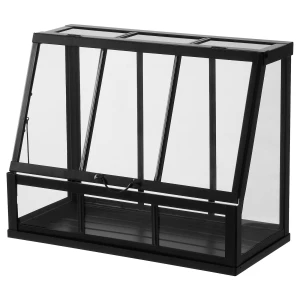 Мини-теплица - IKEA ÅKERBÄR/AKERBAR, 45 см, антрацит, ЭКЕРБОР ИКЕА