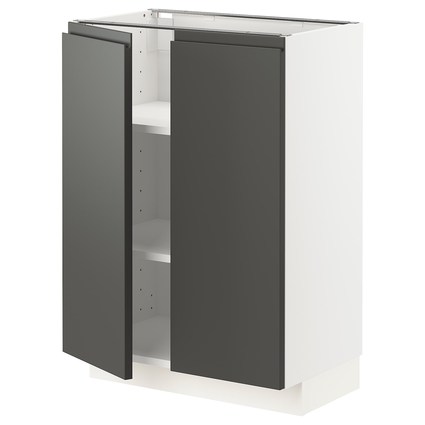 Напольный шкаф  - IKEA METOD, 88x39x60см, белый/серый, МЕТОД ИКЕА