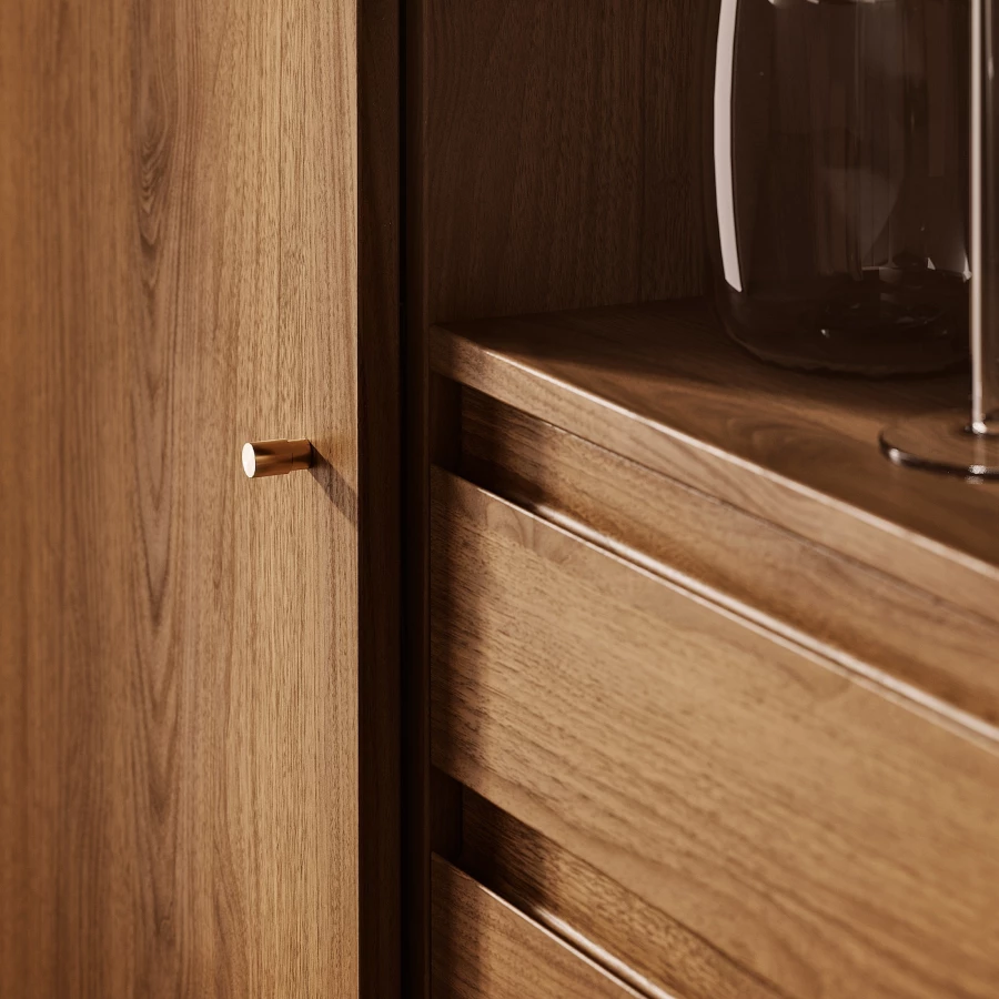 Комод - IKEA RÅDMANSÖ/РЭДМАНСЁ ИКЕА, 118х49х103 см, коричневый (изображение №3)