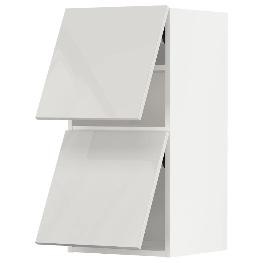 Настенный уровень - IKEA METOD/МЕТОД ИКЕА, 80х40х38,8 см, белый/светло-серый глянцевый (изображение №1)