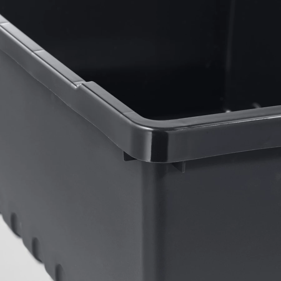 Коробка - UPPSNOFSAD IKEA/ УППСНОФСАД ИКЕА, 35х25х14 см, черный (изображение №2)