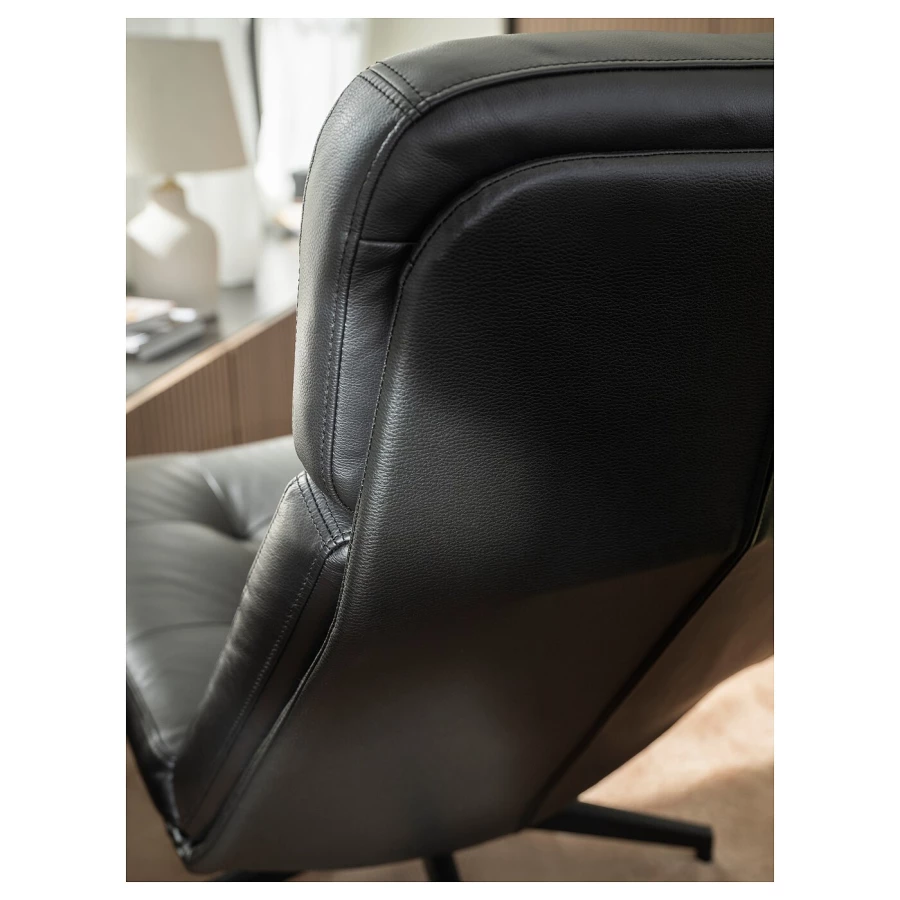 Вращающееся кресло - IKEA HAVBERG, 66х99х92 см, черный, ХАВБЕРГ ИКЕА (изображение №3)