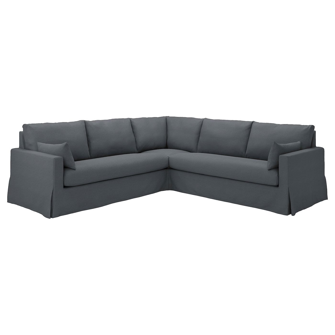 4-местный угловой диван - IKEA HYLTARP, 93x264см, серый, ХИЛТАРП ИКЕА