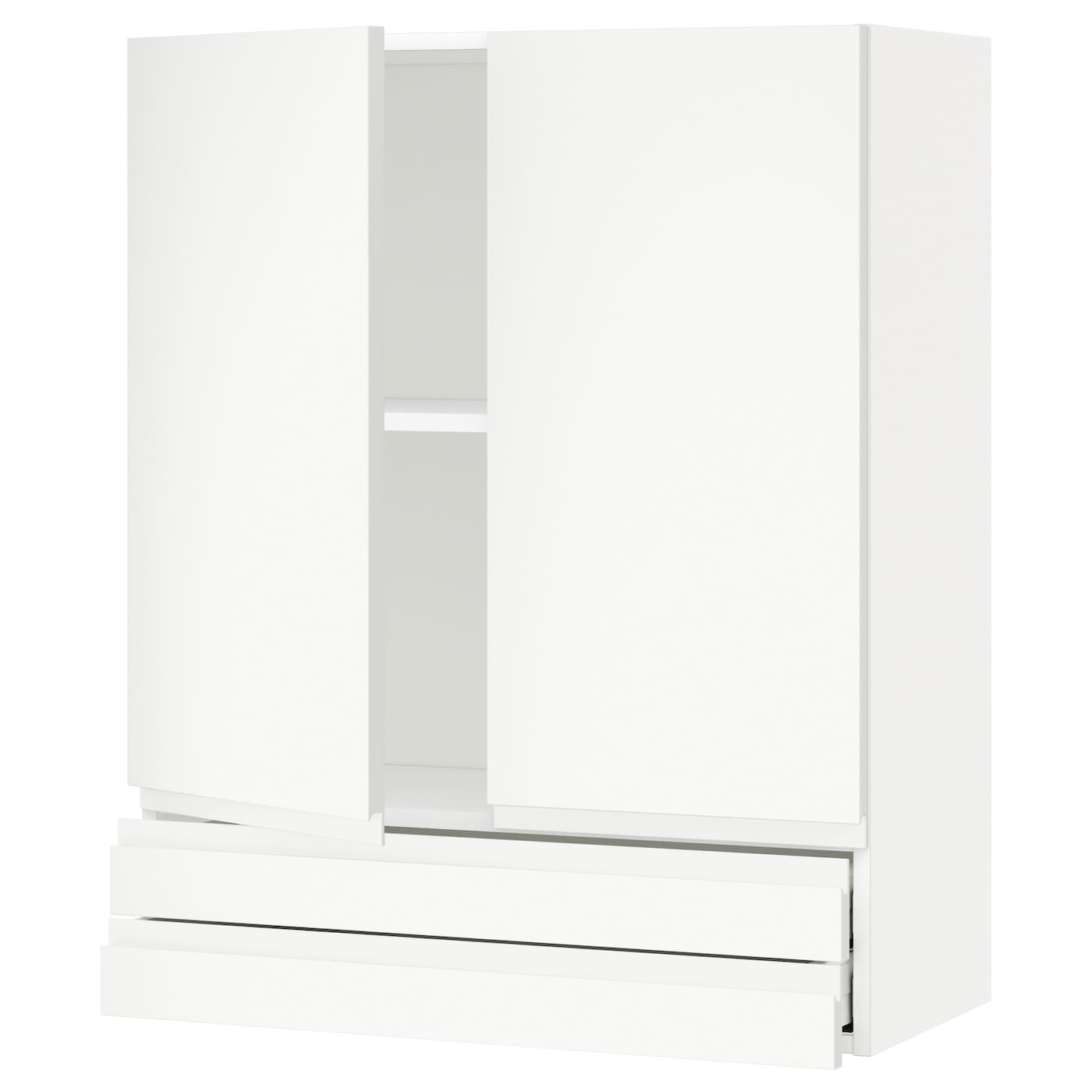Шкаф  -  METOD / MAXIMERA IKEA/  МЕТОД/МАКСИМЕРА ИКЕА, 100х80 см, белый