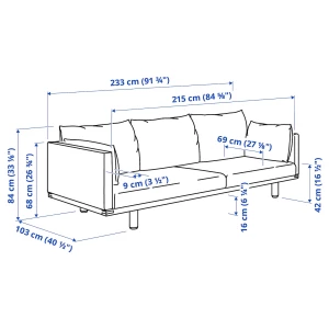 Второе фото. STOCKHOLM 2025 3-местный диван ИКЕА