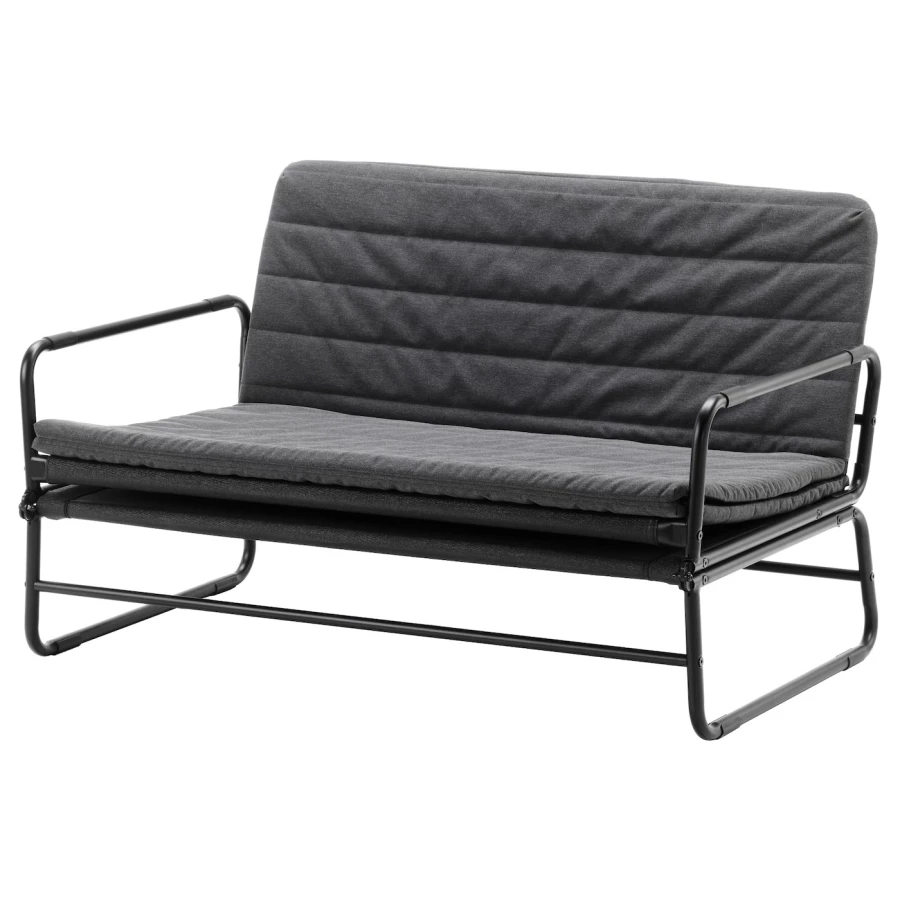 2-местный диван-кровать - IKEA HAMMARN, 78x85x128см, черный, ХАММАРН ИКЕА (изображение №1)