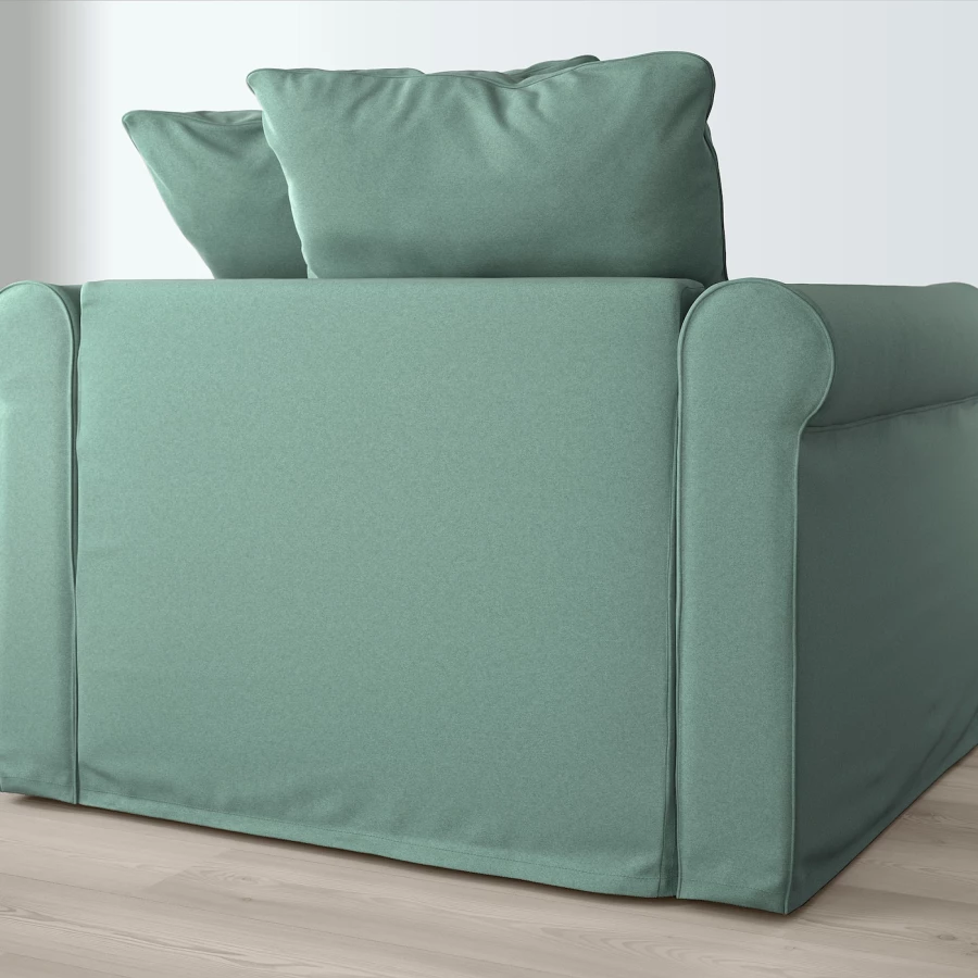 Кресло - кровать - GRÖNLID / GRОNLID IKEA/ ГРЕНЛИД ИКЕА,  117х104 см, зеленый (изображение №4)
