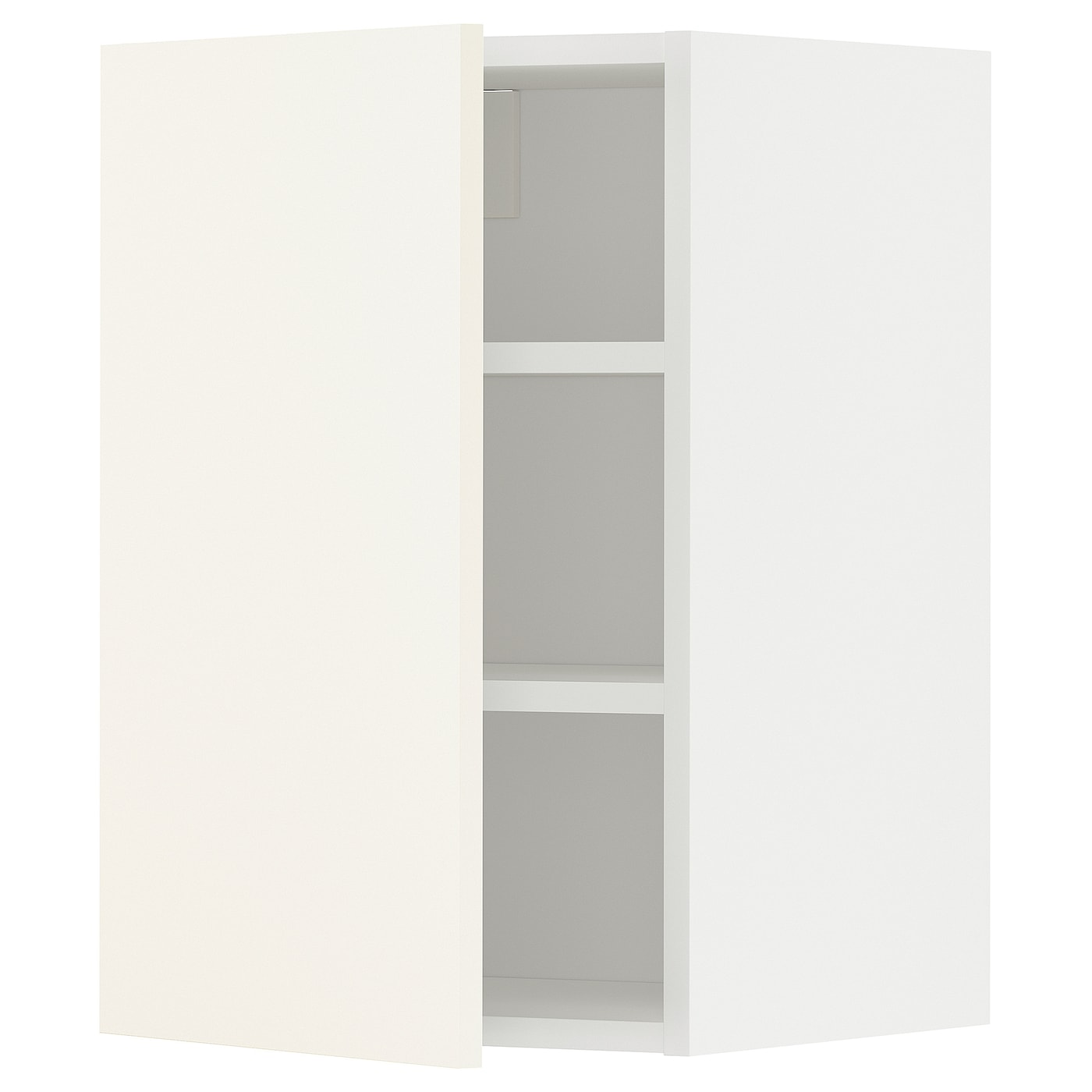Навесной шкаф с полкой - METOD IKEA/ МЕТОД ИКЕА, 60х40  см, белый/светло-бежевый