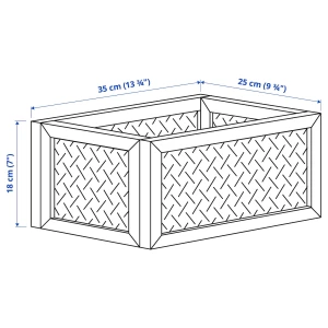 Второе фото. VÄLTNING Контейнер натуральный ИКЕА