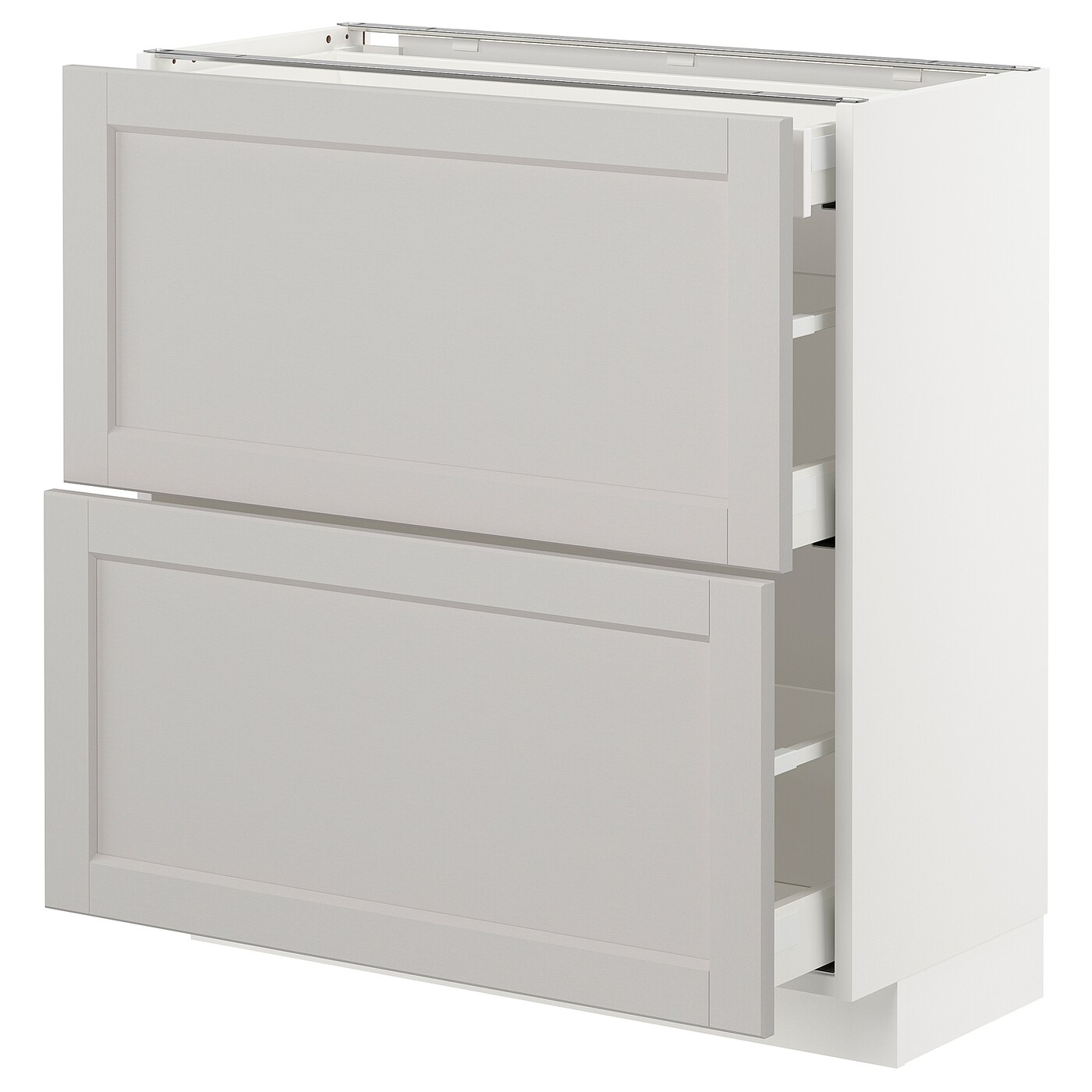 Напольный кухонный шкаф  - IKEA METOD MAXIMERA, 88x39,5x80см, белый/светло-серый, МЕТОД МАКСИМЕРА ИКЕА
