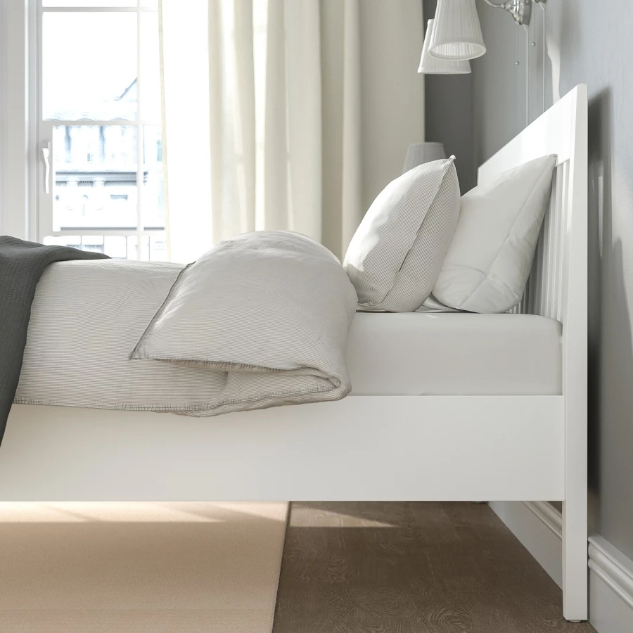 Каркас кровати - IKEA IDANÄS/IDANAS, 200х140 см, белый, ИДАНЭС ИКЕА (изображение №9)