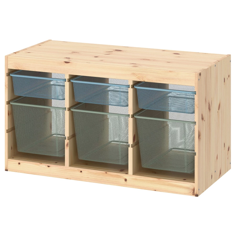 Шкаф для хранения - TROFAST IKEA/ ТРУФАСТ ИКЕА,  93x44x52 см, бежевый (изображение №1)