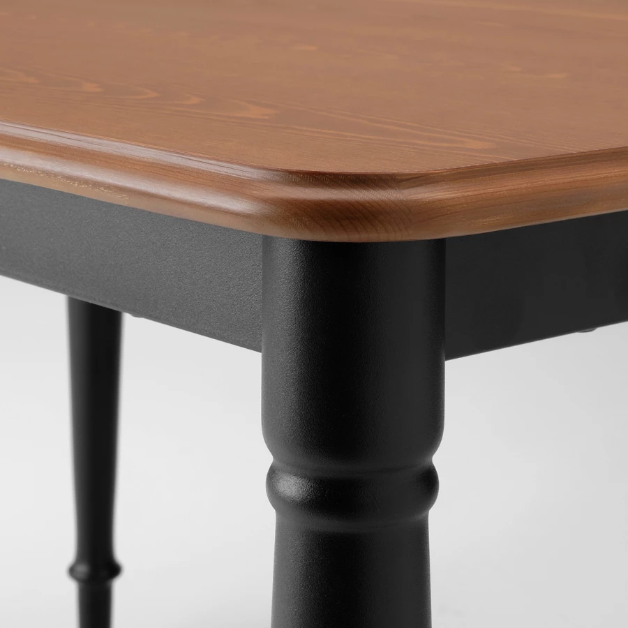 Стол и 4 стула - DANDERYD / DANDERYD IKEA/ ДАНДЕРИД ИКЕА, 130х80х75 см, бежевый/серый (изображение №4)