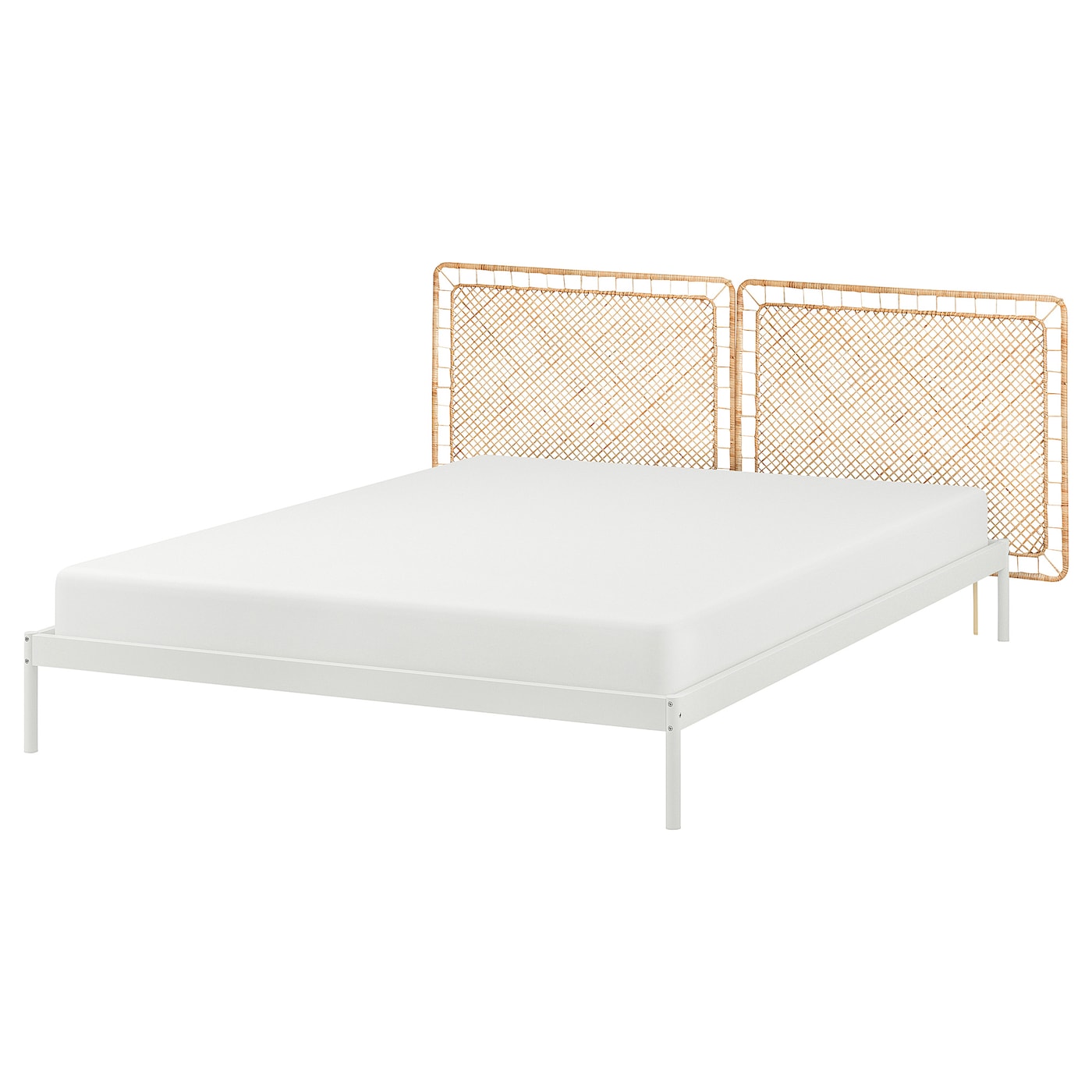 Каркас кровати/2 изголовья - IKEA VEVELSTAD, 200х160 см, белый, ВЕВЕЛСТАД ИКЕА