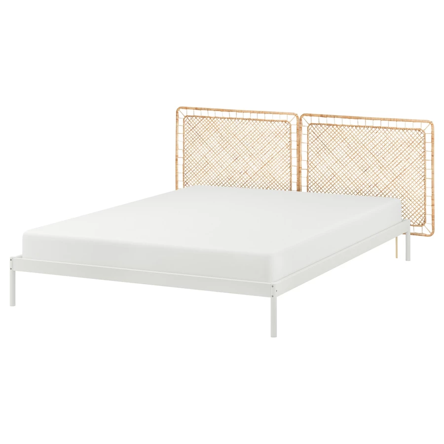 Каркас кровати/2 изголовья - IKEA VEVELSTAD, 200х160 см, белый, ВЕВЕЛСТАД ИКЕА (изображение №1)