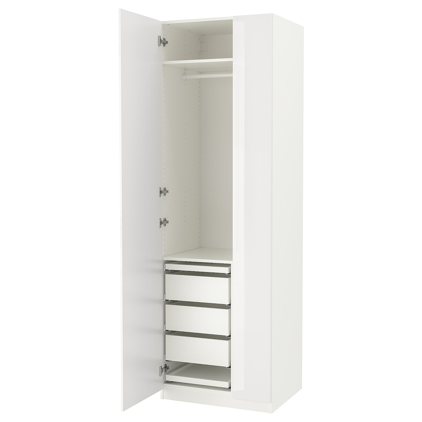 Платяной шкаф - IKEA PAX/FARDAL, 75x60x236 см, белый ПАКС/ФАРДАЛЬ ИКЕА