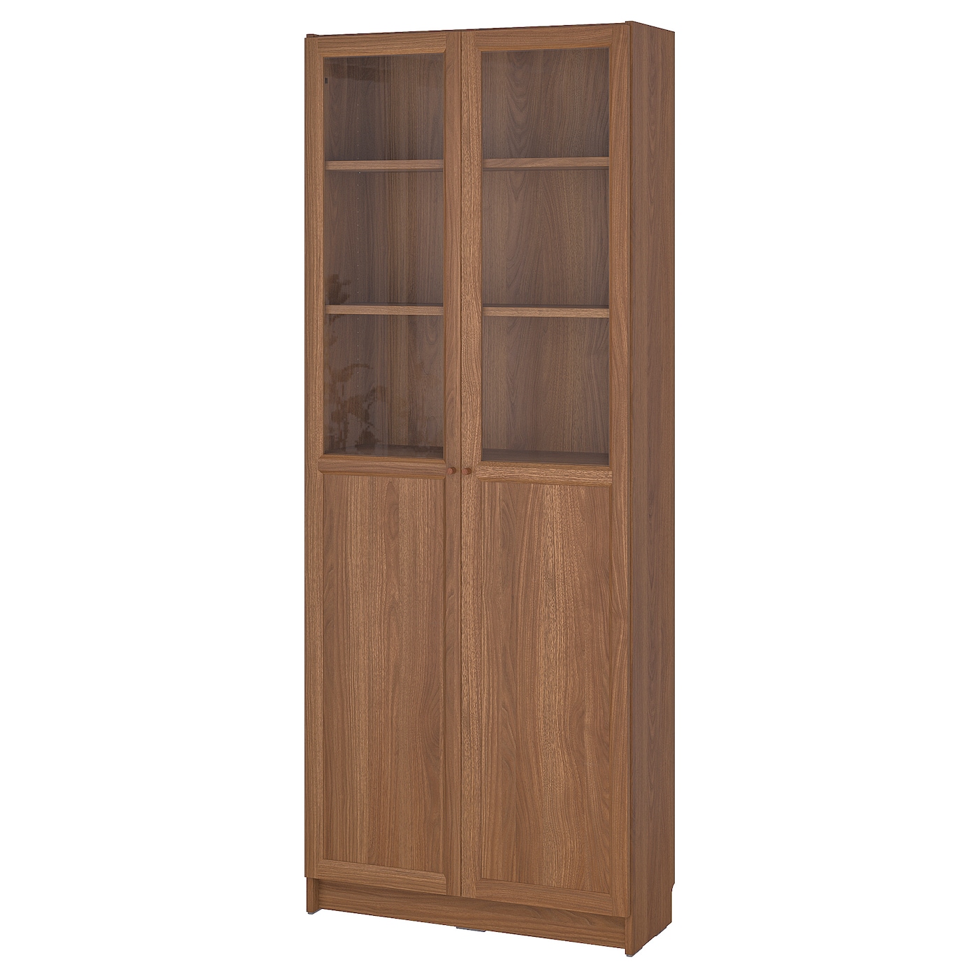 Книжный шкаф -  BILLY / OXBERG IKEA/ БИЛЛИ/ ОКСБЕРГ ИКЕА, 80х30х202 см,коричневый