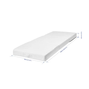 Второе фото. Матрас/пуф - VITHÄLL IKEA \ ВИТХАЛЛ ИКЕА, 200х80, серый\белый